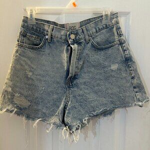 BDG High Waist Mom Distressed Denim Shorts
